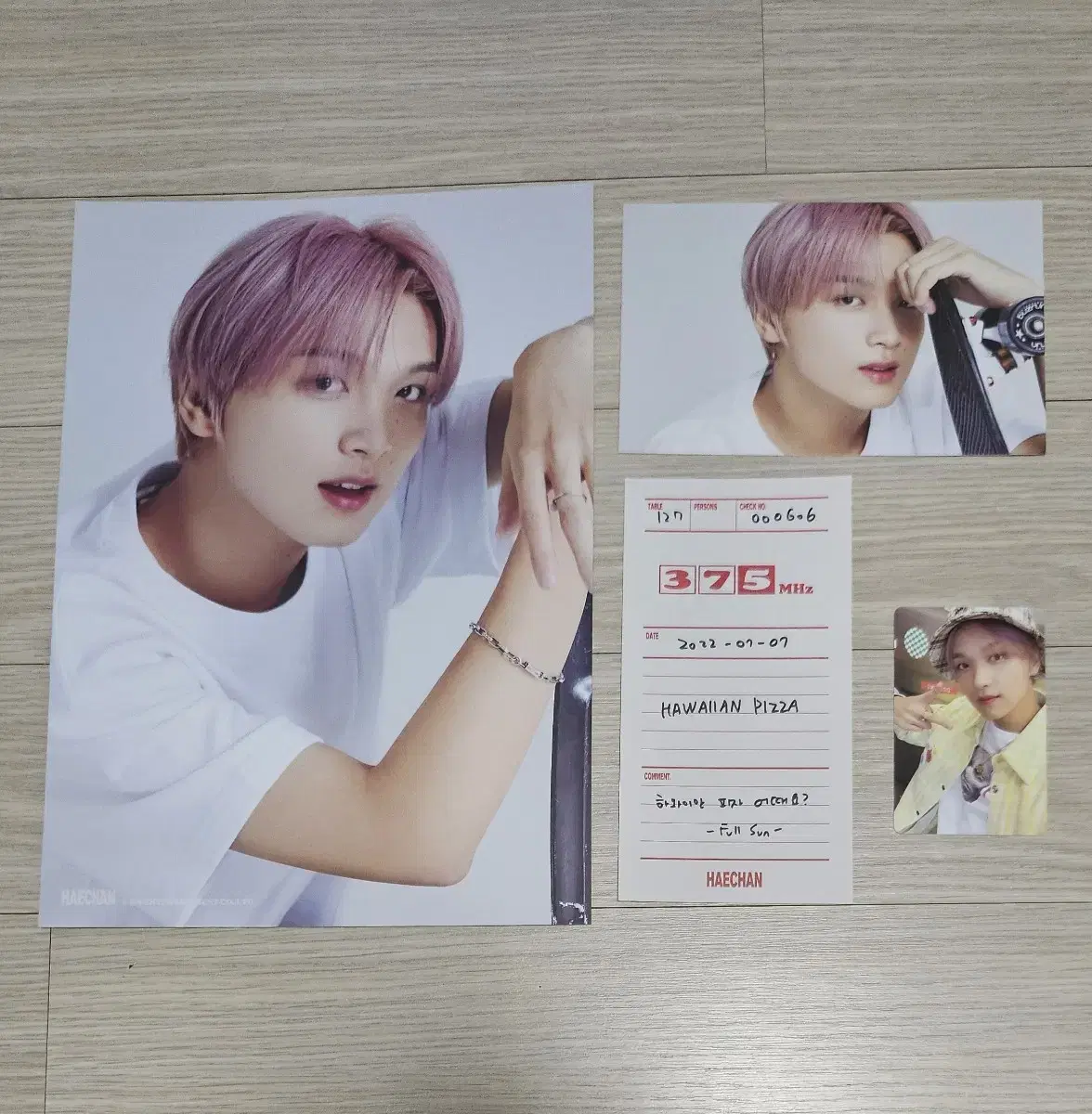 엔시티 127 해찬 2022 시그 포카 엽서 세트 NCT Haechan